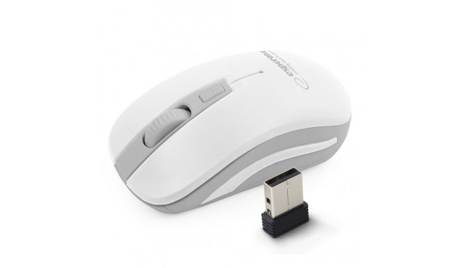 EM126EW Esperanza juhtmevaba 2.4ghz 4d optiline usb Uranus valge/hall hiir