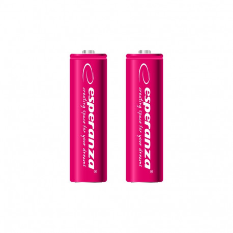 EZA103R Esperanza punased Ni-MH AA 2000mAh akud 2 tk