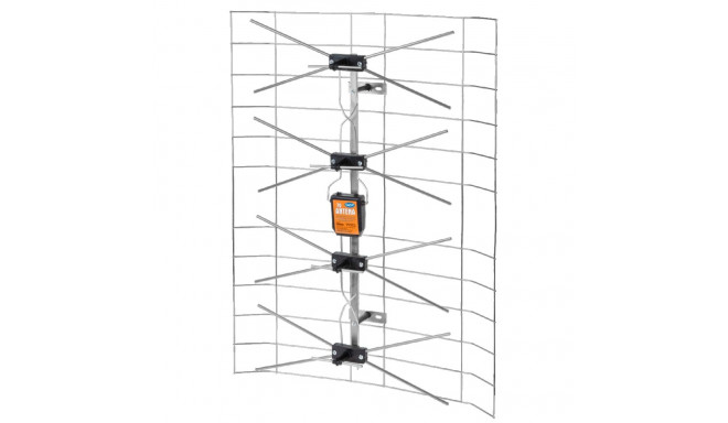 Antena TV siatkowa kompletna (zasilacz+wzmacniacz) (10 tk.)