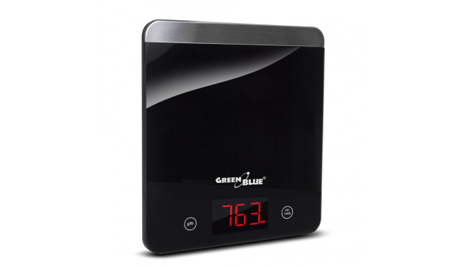 LED digitaalne must köögikaal GreenBlue GB171 min 1g max 5000g