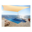 Żagiel ogrodowy zacieniacz UV GreenBlue, poliester, 3,6m trójkąt, kremowy, hydrofobowa powierzchnia,