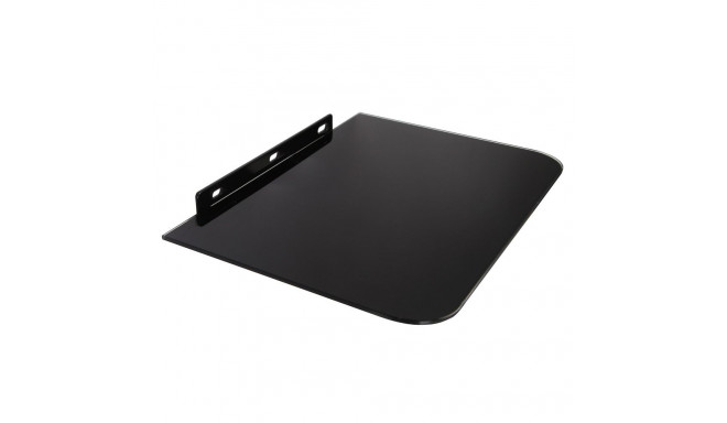 Półka pod DVD Maclean, ühekordne, max. 10kg, klaasist, MC-738