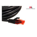 Przewód, kabel, patchcord, UTP Maclean, wtyk-wtyk, Cat6, 1m, czarny, MCTV-740