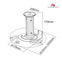 Uchwyt sufitowy do projektora Maclean, 80-170mm, 10kg, MC-515 S