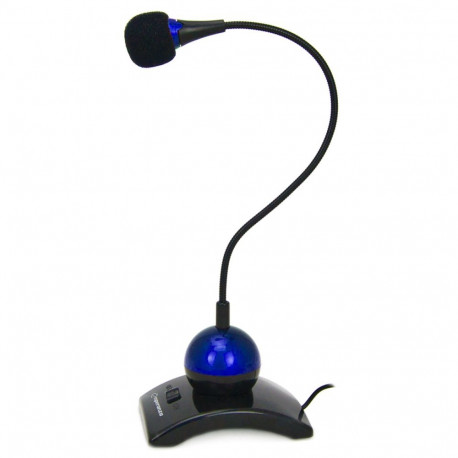 EH130B Esperanza mikrofon chat desktop niebieski