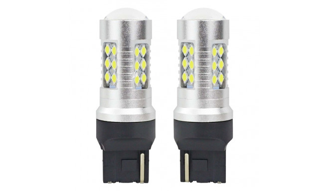 Zarówki led canbus 3030 24smd t20 7440 w21w white 12v 24v amio-01173