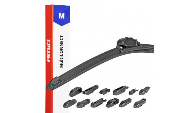 Amio multiconnect klaasipuhasti hari 29" 725mm 12 adapterit amio-01205
