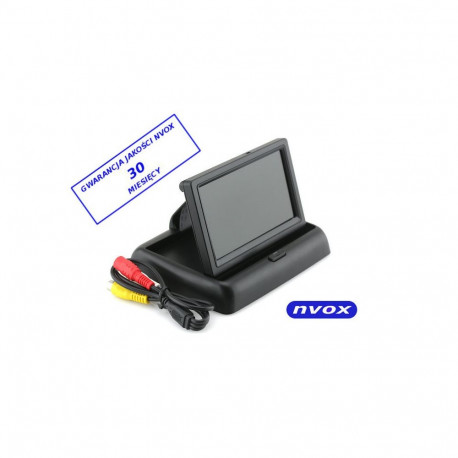 Nvox rm403 monitor samochodowy cofania lub wolnostojący lcd 4,3cali cala av 12v