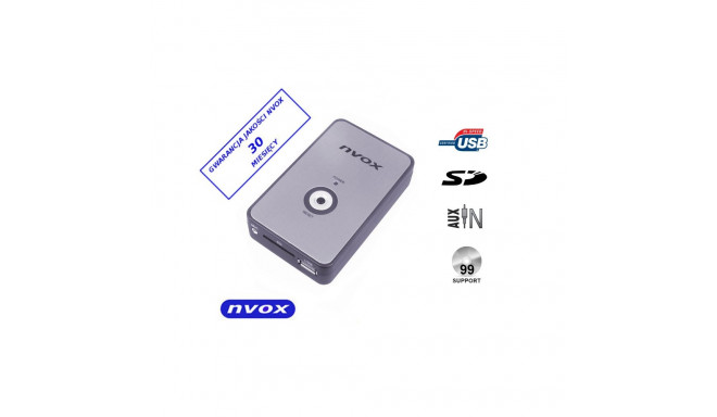 Zmieniarka cyfrowa emulator MP3 USB SD HYUNDAI 8PIN... (NVOX NV1080A HYUNDAI 8PIN)