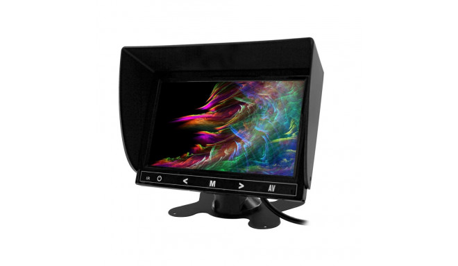 Monitor lcd 7-tolline hd kahe 4pin kaamera toega 12v/24v