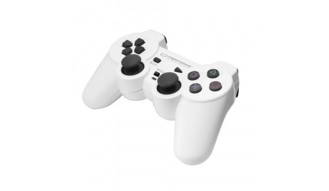 EGG107W mängupult PC/PS3 USB Trooper valge-must Esperanza