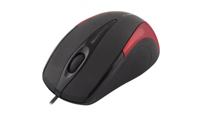 EM102R Juhtmega 3D optiline USB hiir Sirius punane Esperanza
