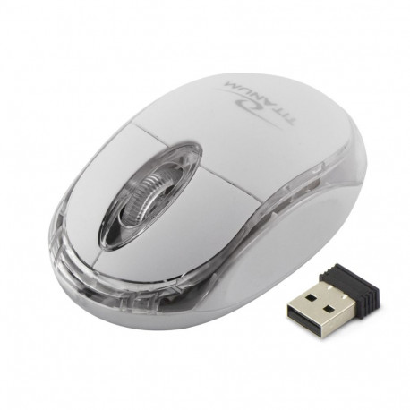 Condor juhtmevaba optiline hiir TM120W 2.4GHz 3D USB, valge