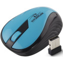 TM114T Mysz bezprzewodowa 2.4GHz 3D optyczna USB Rainbow turkusowa