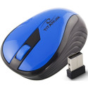 TM114B Mysz bezprzewodowa 2.4GHz 3D optyczna USB Rainbow niebieska