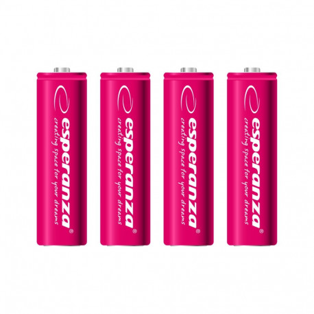 EZA104R Ni-Mh AA 2000mAh 4 tk punased akud Esperanza