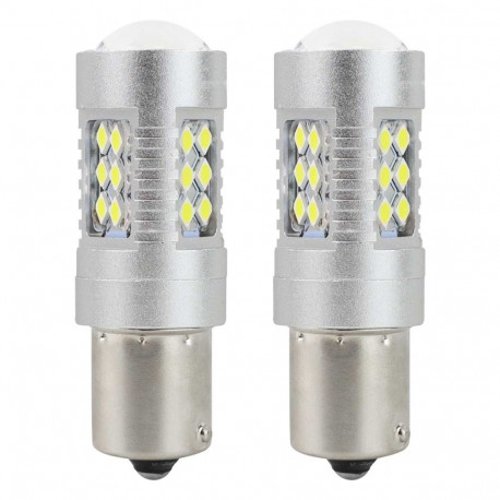 led canbus 3030 24smd ba15s p21w valge 12v 24v amio-01445 pirnid