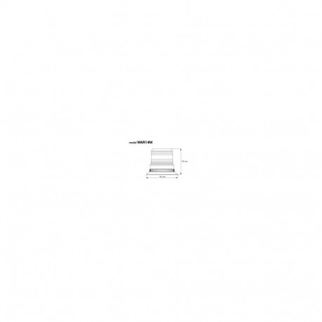 Hoiatusvilkur vilkuv 80 led magnet r10 12v 24v w14m amio-01503