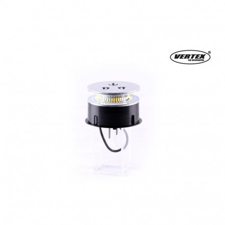 Lampa ostrzegawcza błyskowa kogut 39 led flex r65 r10 12v 24v war09p amio-01501