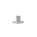 Lampa ostrzegawcza błyskowa kogut 80 led magnes r10 12v 24v w14m amio-01503