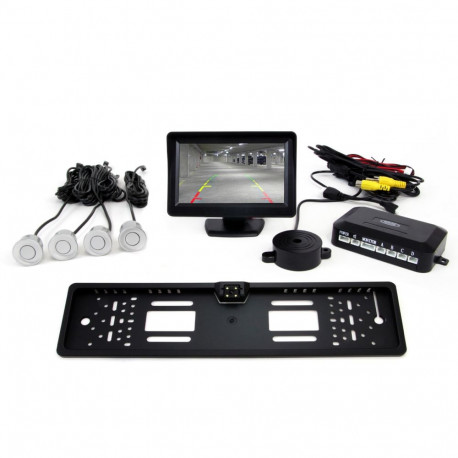 Tft01 4,3" andurite komplekt kaameraga cam-402 led 4 hõbedased andurid