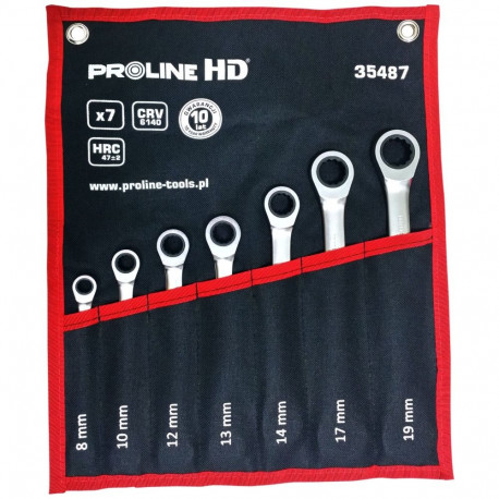 silmakujulised-lehtvõtmed padruniga 7 tk (8-19 mm), cv, proline "hd"