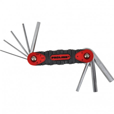 Klucze imbusowe 1.5-8.0 mm ze skuwką kpl. 8 szt. proline