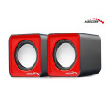 AC870 R 43397 Głośniki komputerowe 6W USB Red&Black