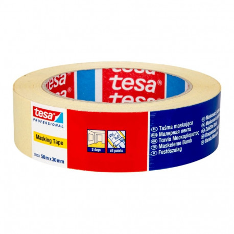 Taśma profesjonalna malarska do wnętrz 3 dni 50m:50mm