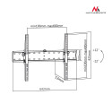 MC-668 40044 Uchwyt do telewizora 37-70" czarny do 40kg max vesa 600x400
