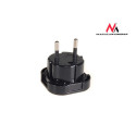 MCE72 Adapter gniazdo UK na wtyk EU czarny
