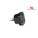 MCE72 Adapter gniazdo UK na wtyk EU czarny