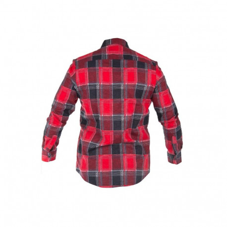 Koszula flanelowa krata czerwona, 170g/m2, "2xl", ce, lahti