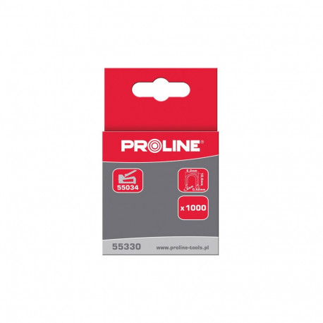 Zszywki półokrągłe typ s, 10mm, 6,2*1,2mm, 1000 szt, proline