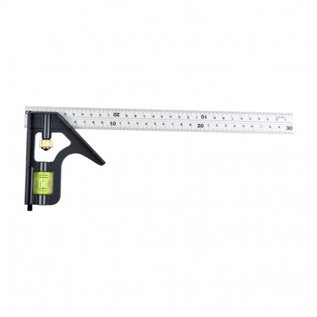 Kątownik uniwersalny z poziomnicą 300mm profesj. proline