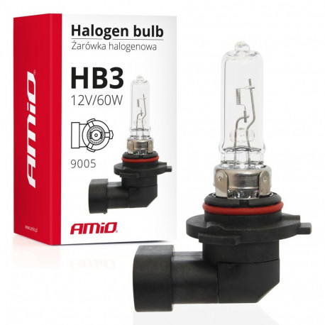 Żarówka halogenowa hb3 12v 60w 9005 amio-01479