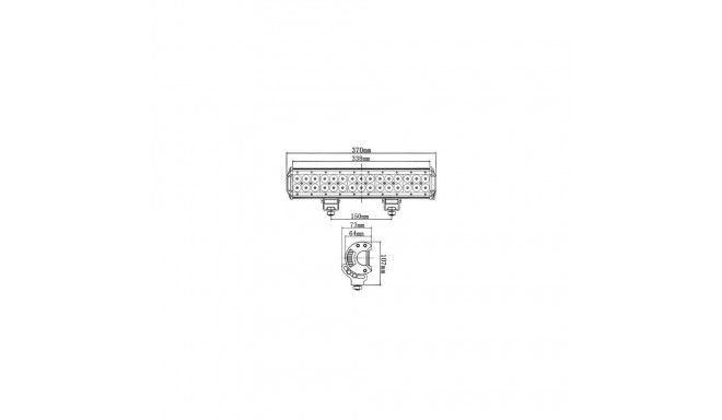 1923 Panel świetlny LED Noxon Bar Cree 90W D30