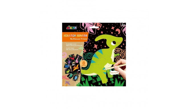 TOY AVENIR SCRATCH JUNIOR KOMPLEKT DINOSAURUS