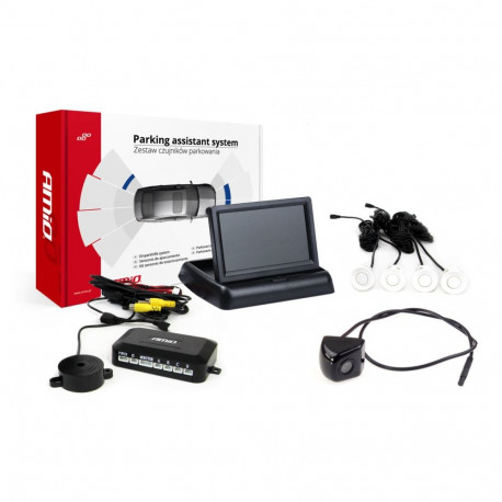 Parkimisandurite komplekt tft02 4,3" HD-310 kaameraga 4 valget andurit