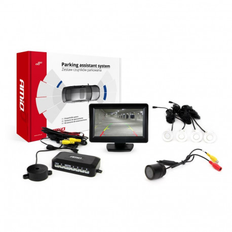 Parkimisandurite komplekt tft01 4,3" HD-301-IR kaameraga, 4 valget andurit