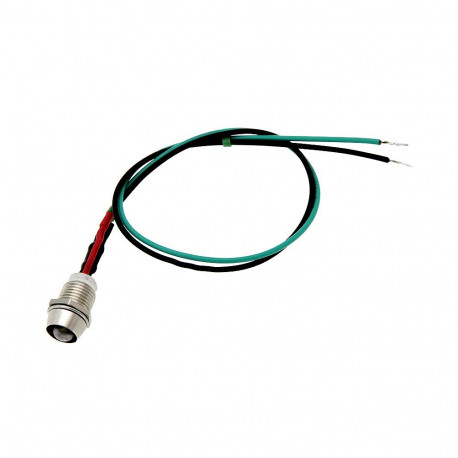 1423# diood led 5mm (roheline 12v) indikaator juhtmega (10 tk.)