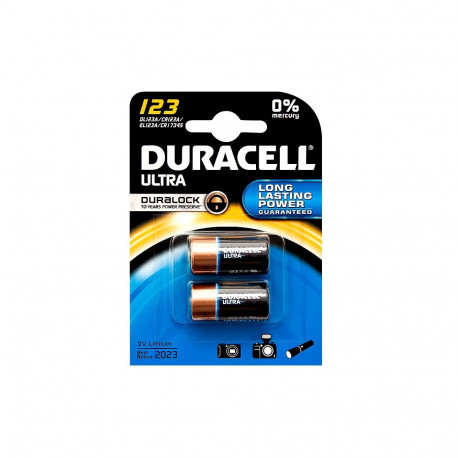 8702# Bateria litowa 3v`cr123 duracell blister 2sztuki