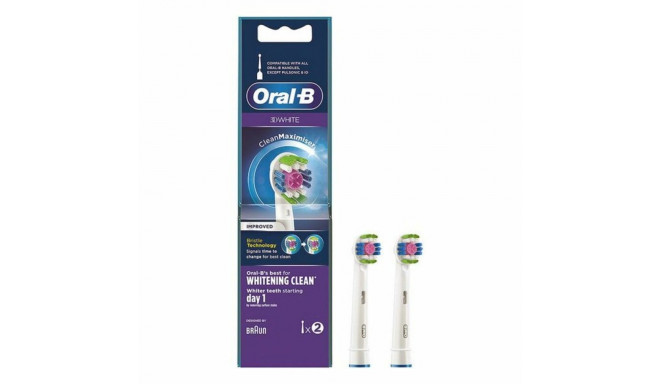 Replacement Head 3D White Whitening Clean Oral-B D White Whitening Clean (2 pcs) 2 Units