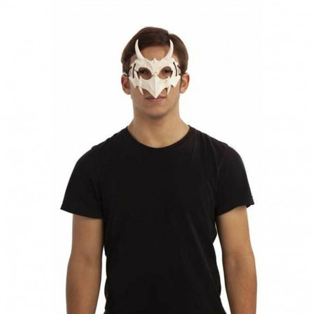 Half Mask My Other Me Bone One size Dragon White