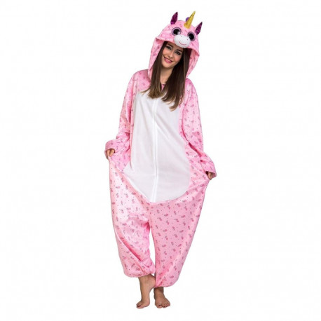 Costume for Adults My Other Me Big Eyes Pink Unicorn S