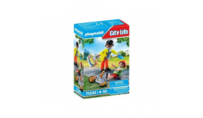 Playset Playmobil City Life - Paramedic with Patient 71245 15 Предметы