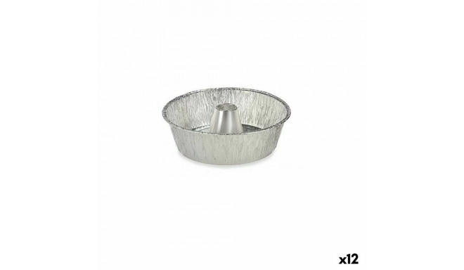 Set of Kitchen Dishes Disposable Crème Caramel Aluminium 25 x 7,7 x 25 cm (12 Units)