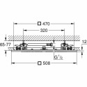 Dušiotsik Grohe   Metall Roostevaba teras 50,8 cm