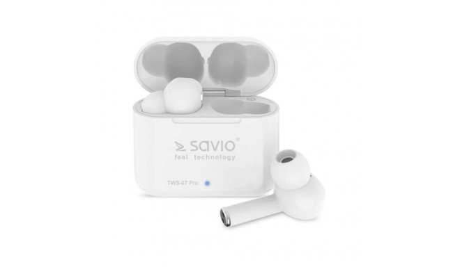 Kõrvasisesed Bluetooth Kõrvaklapid Savio TWS-07 PRO Valge