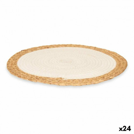 Lauamatt Kinvara TS23885-W Valge Puuvill Merevetikad 35 x 0,6 x 35 cm (24 Ühikut)